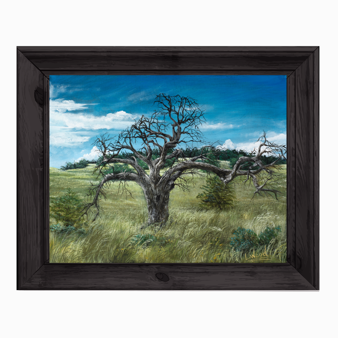 Gnarled Oak on the Prairie - Replica