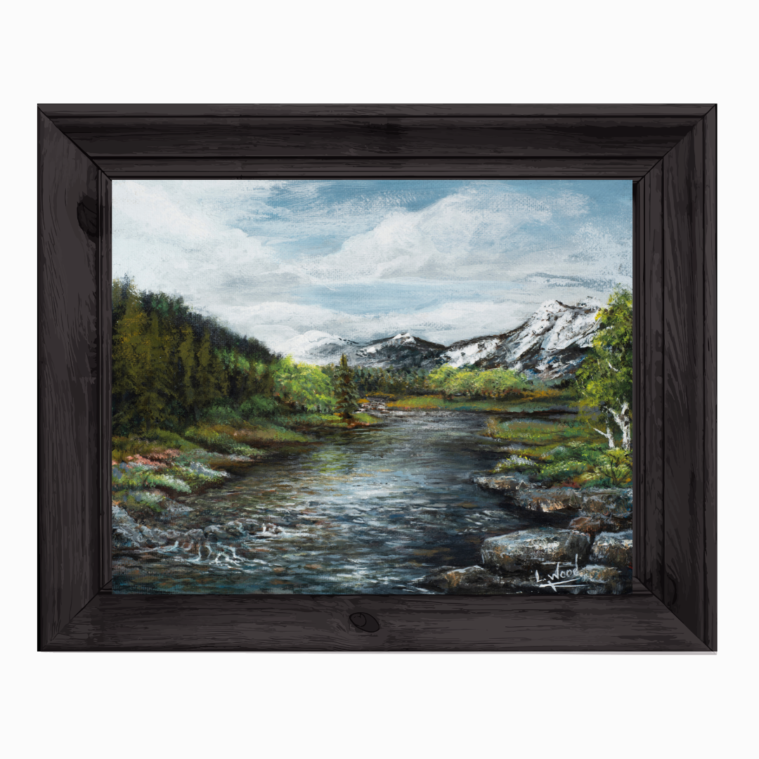 Rocky Mountain Landscape - Replica