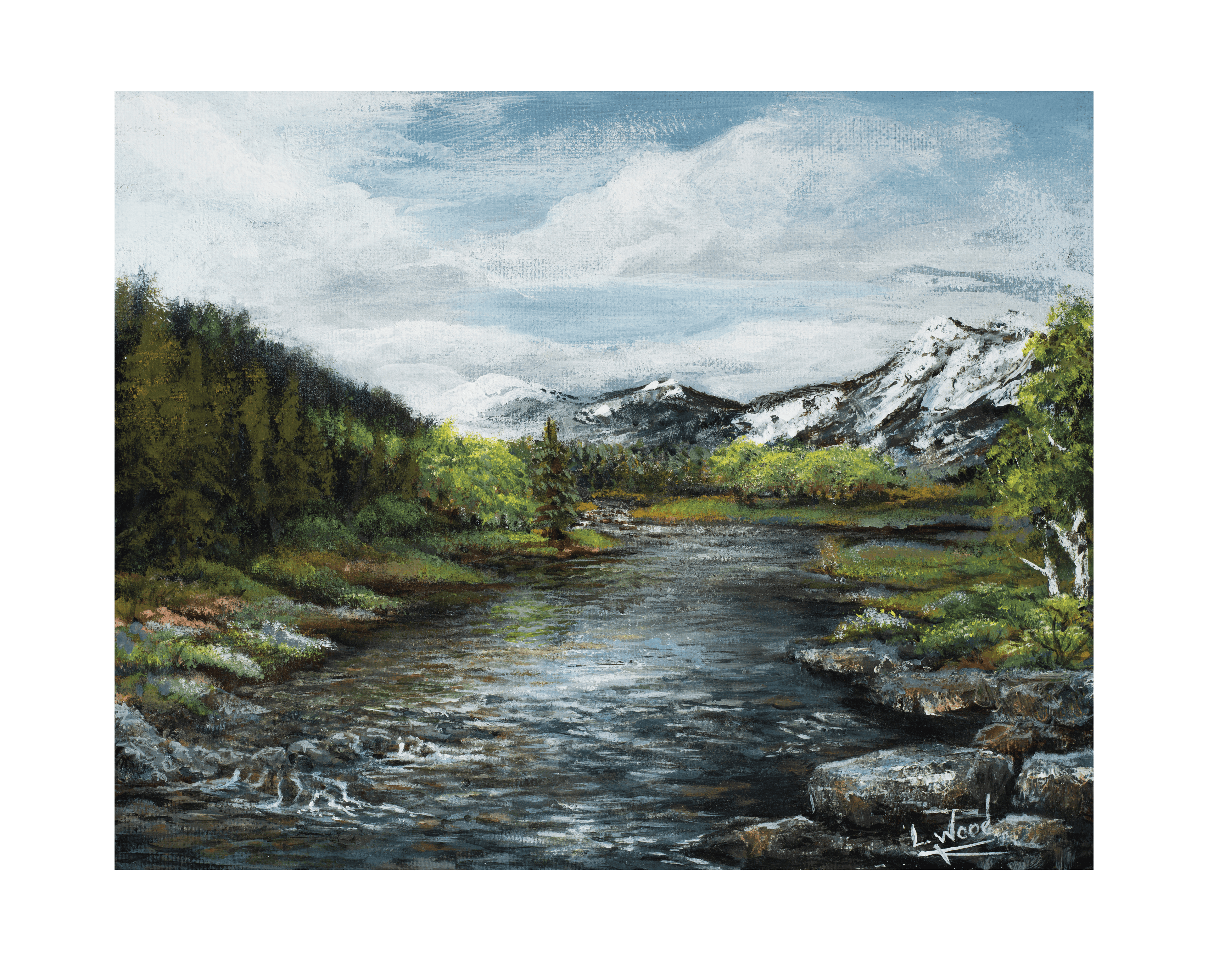 Rocky Mountain Landscape - Replica
